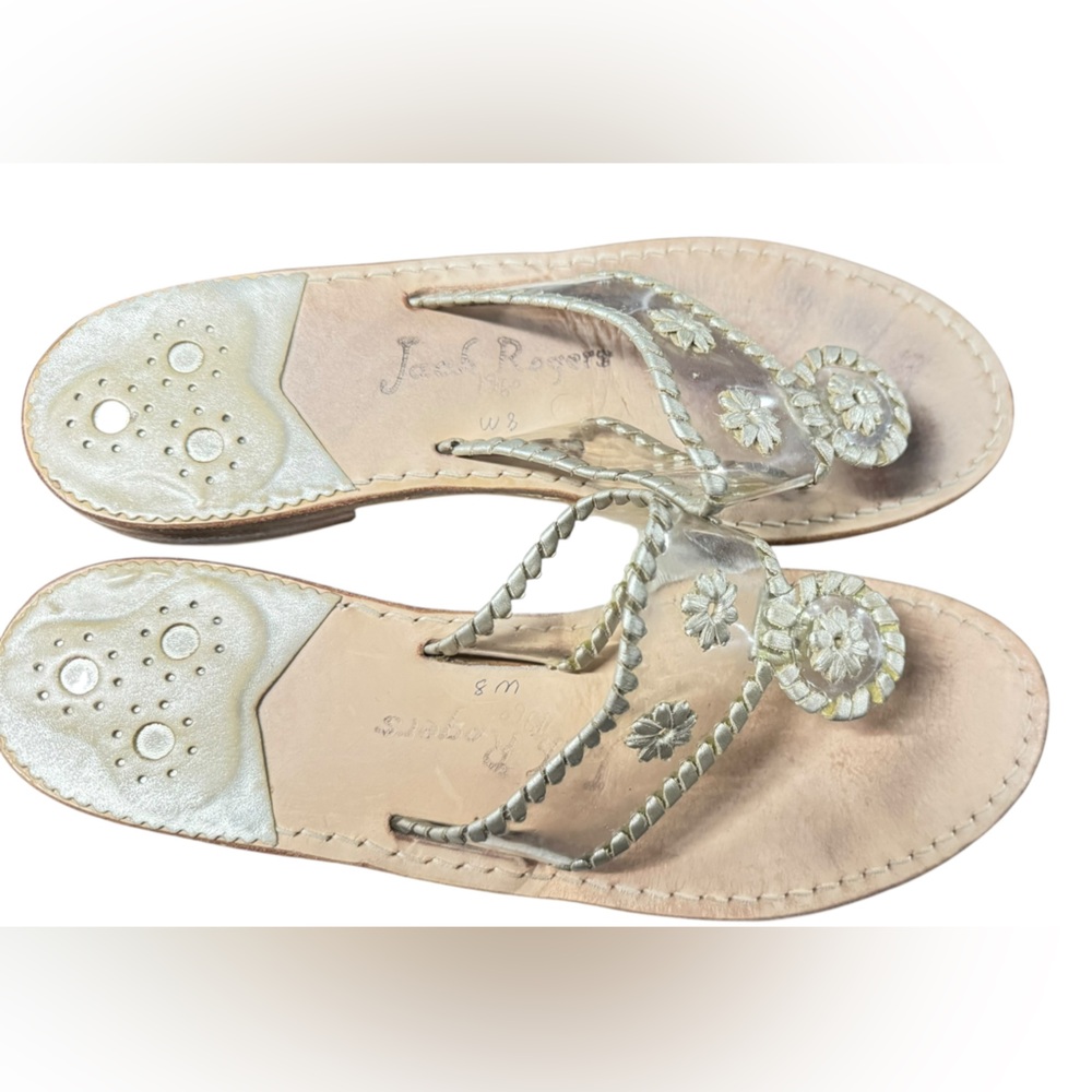 Jack Rogers Women's Metallic Sandals Size 8